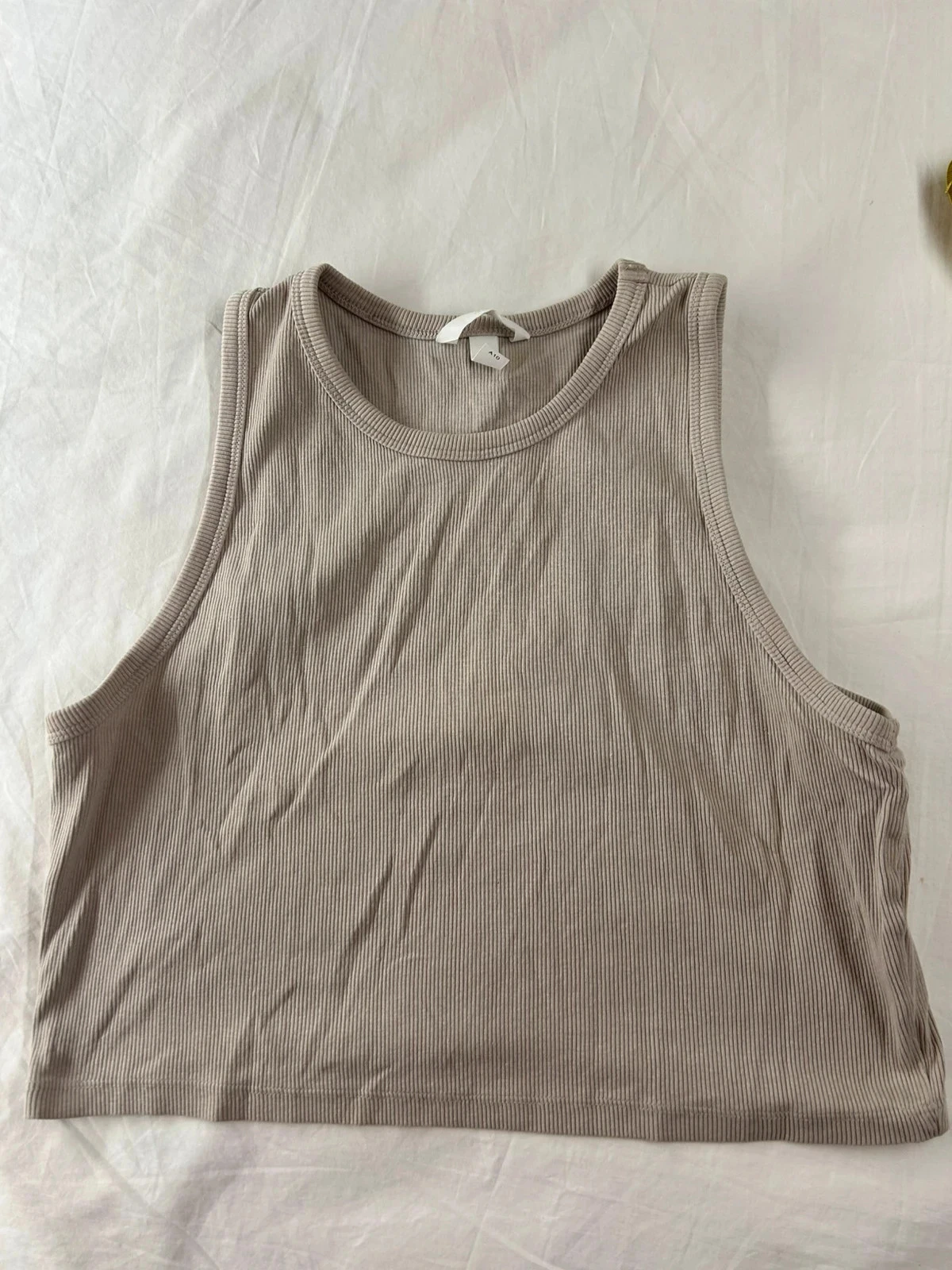 Beige cropped top h&m – photo 2